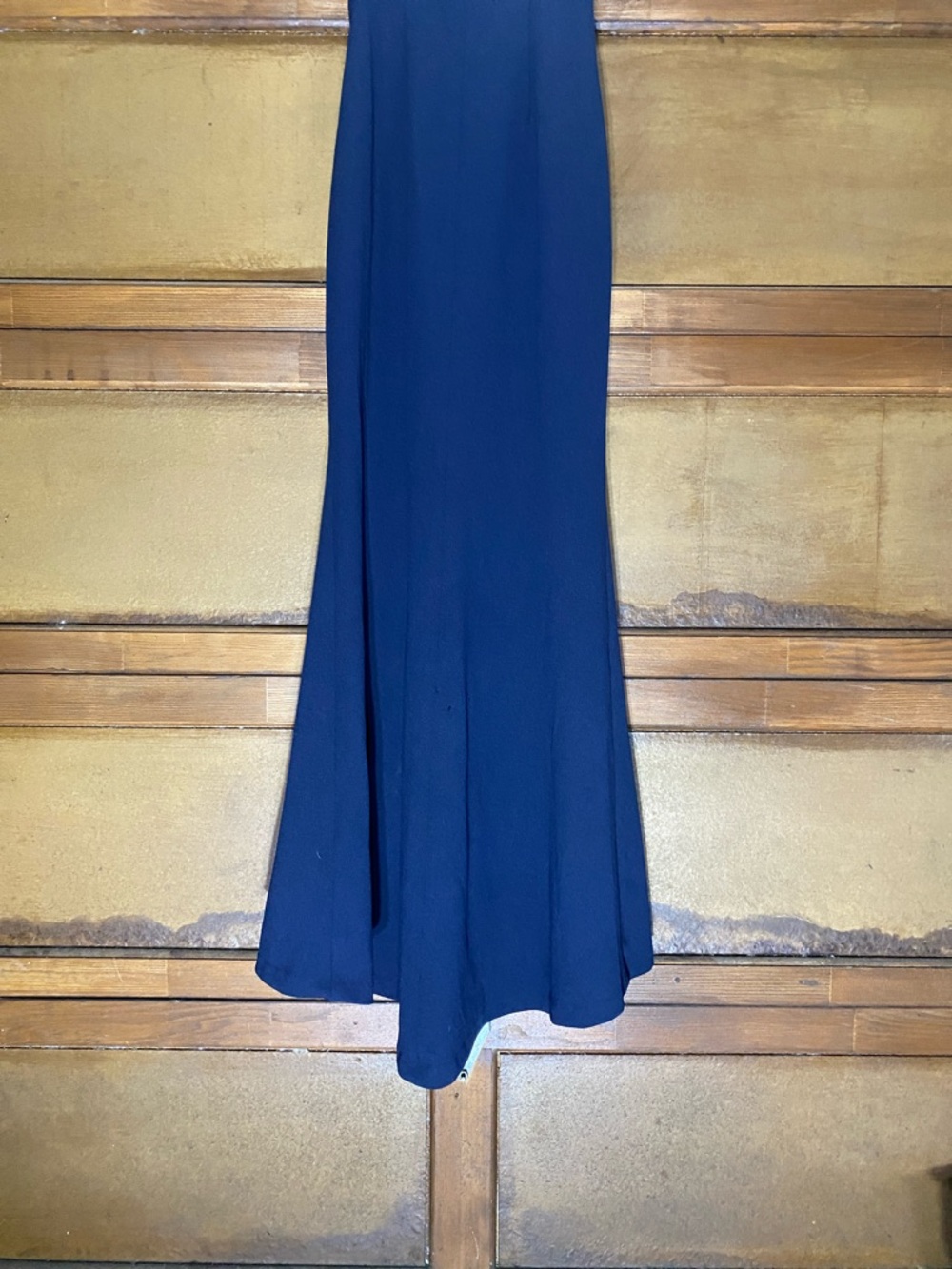 Eliza J Blue one shoulder dress with bow size 0P - Picture 5 of 10